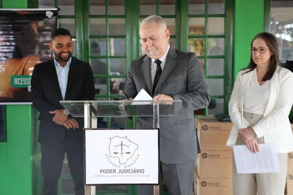 Presidente do Tribunal de Justiça instala Ponto de Inclusão Digital em Antônio João