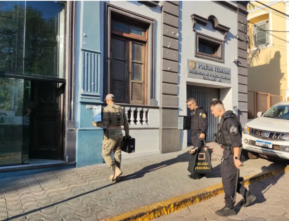 Polícia Federal e CGU realizam operação contra crimes licitatórios e corrupção em Corumbá