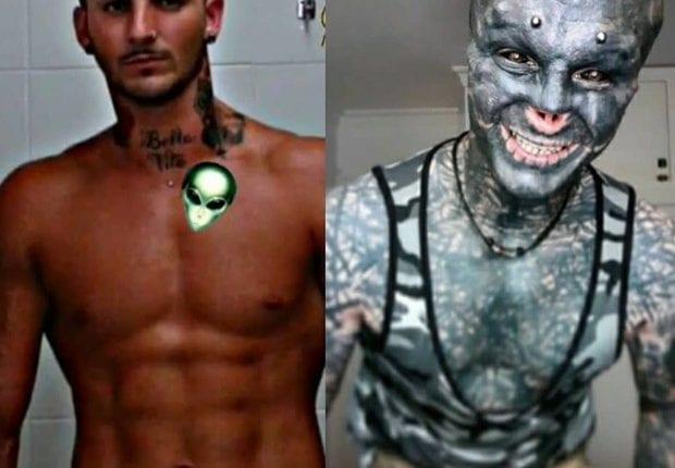 Francês viraliza ao retirar orelhas, lábio e nariz para parecer com alienígena