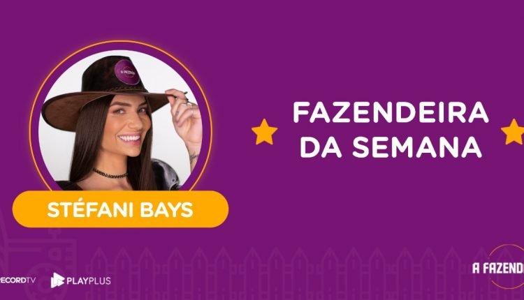 Stéfani é a última fazendeira da edição