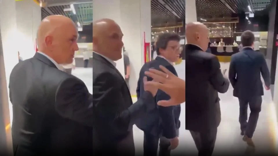 Imagem omitida pela PF mostra filho de Moraes agredindo empresário em Roma, diz defesa