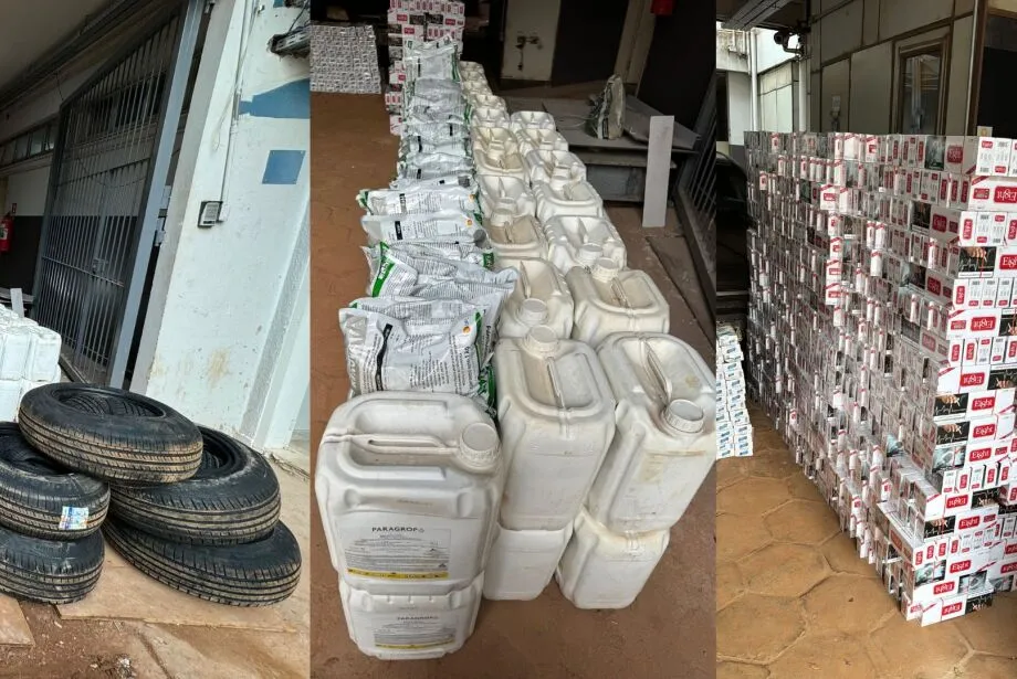 Quadrilha contrabandeava pneus, agrotóxicos, cigarros e até armação de óculos