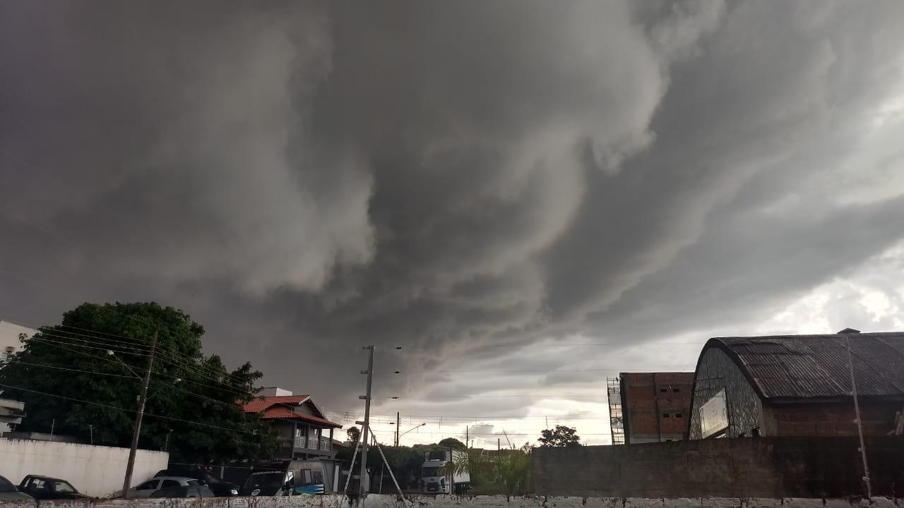 Após temporal, árvores são cortadas em Dourados