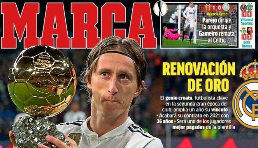 Jornal crava ampliação do contrato de Modric com o Real Madrid até 2021