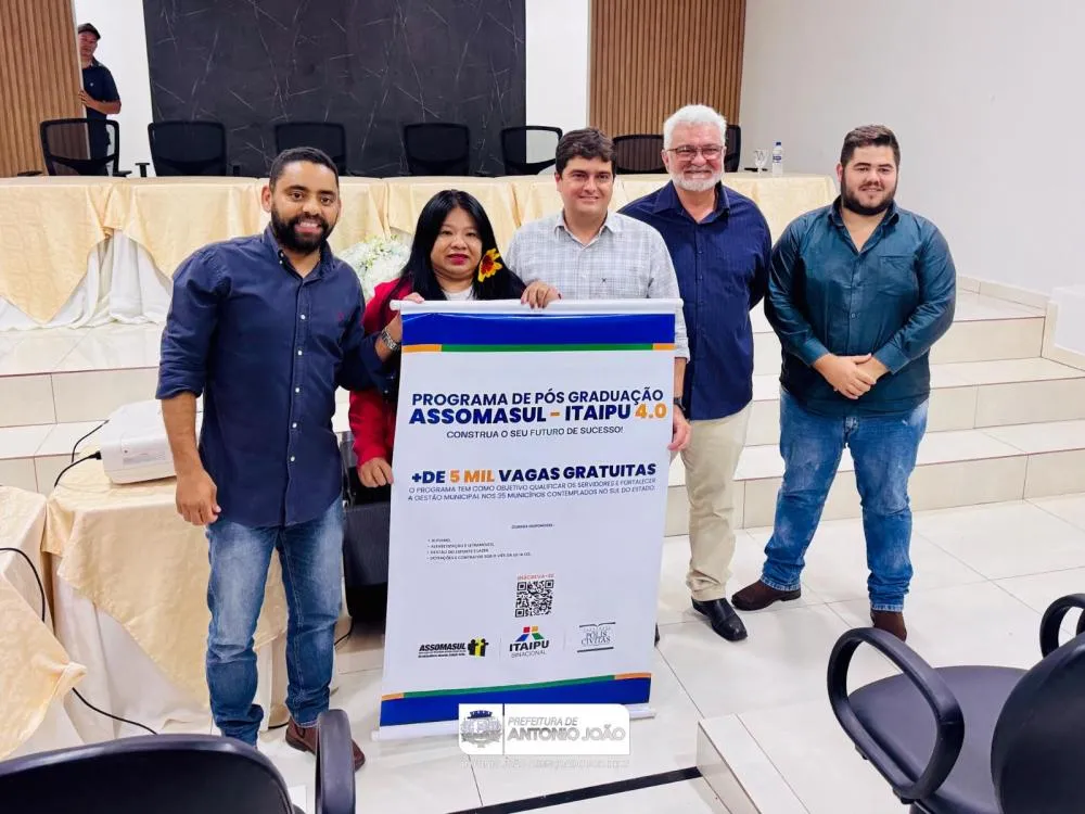 Antônio João Sedia Lançamento do Programa Assomasul Itaipu 4.0: Formação Superior para Servidores Municipais