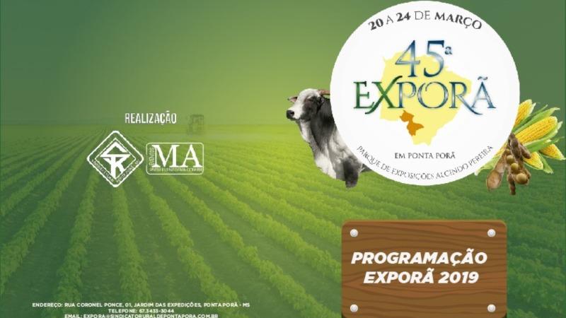 Confira a programação completa da Exporã 2019