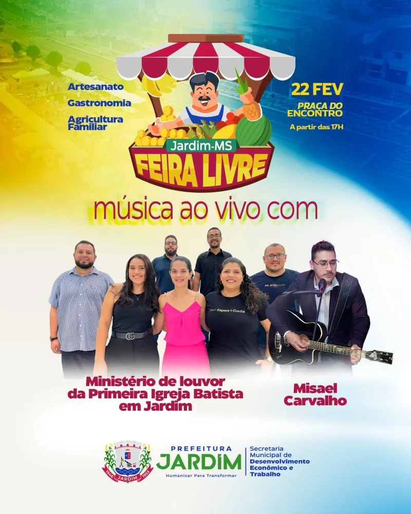 Feira Livre de Jardim: Um Encontro de Cultura, Sabor e Fé neste Sábado 