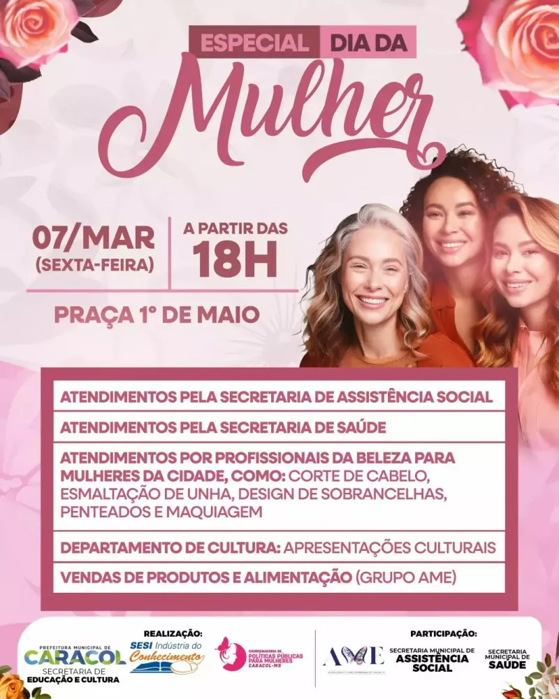 Caracol celebra o Dia da Mulher com evento especial na Praça 1º de Maio