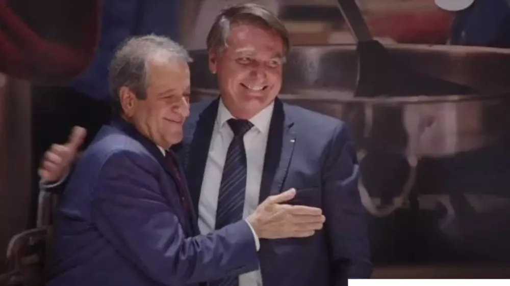 Bolsonaro e o presidente nacional do PL, Valdemar Costa Neto. Foto: Reprodução; Redes Sociais.
