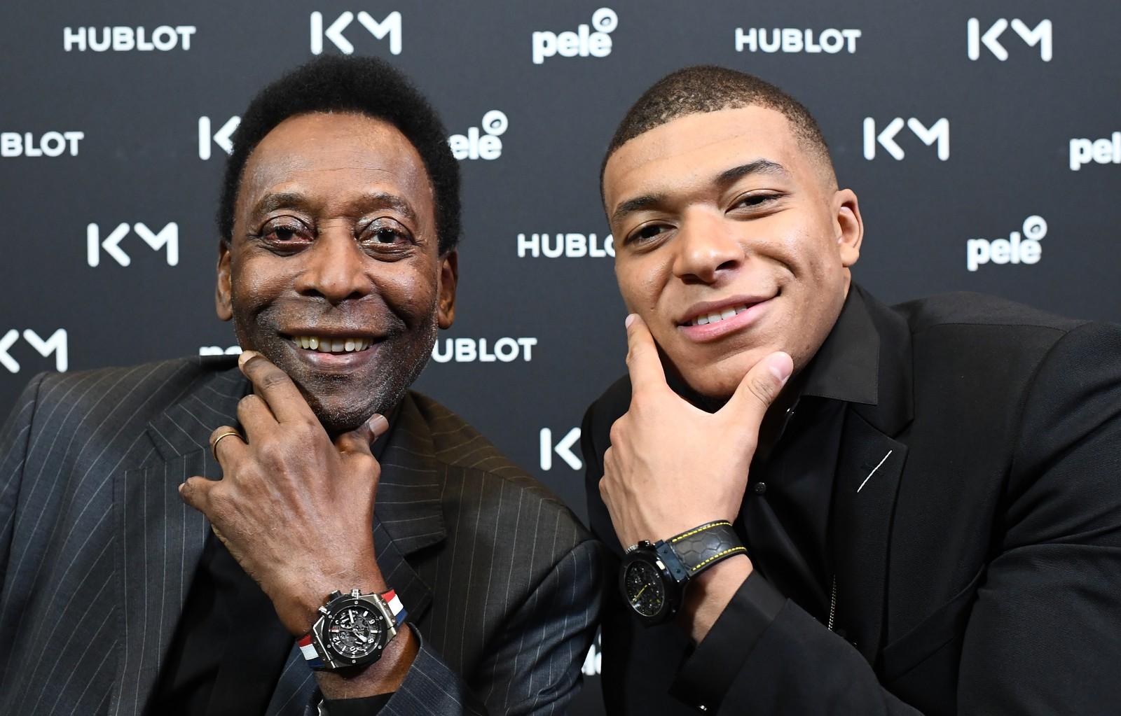 Pelé e Mbappé se encontram em Paris, e Rei brinca: 