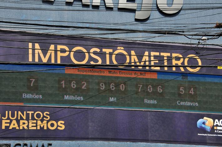 Sul-mato-grossenses já pagaram R$ 7,162 bilhões em impostos