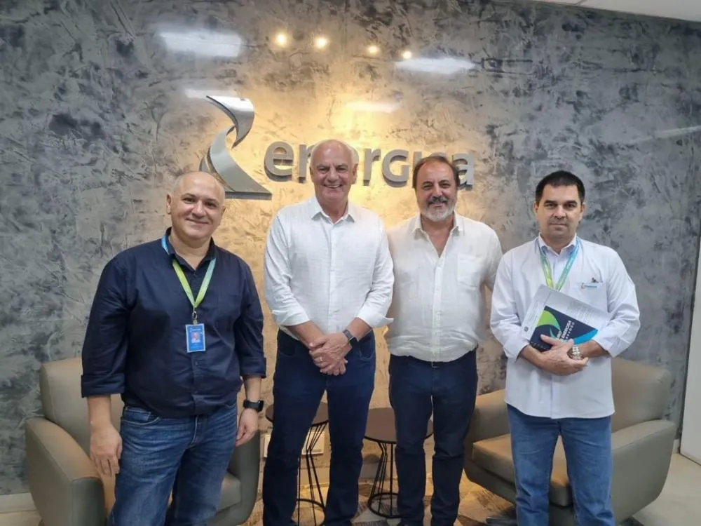 Prefeito Carlos Pagliosa cumpre agenda com presidente da Energisa em Campo Grande