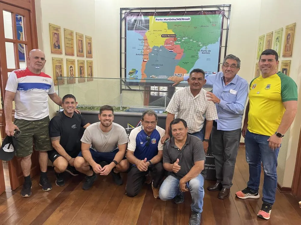 Prefeito Nelson Cintra recebe comitiva paraguaia liderada por Silvério Adorno