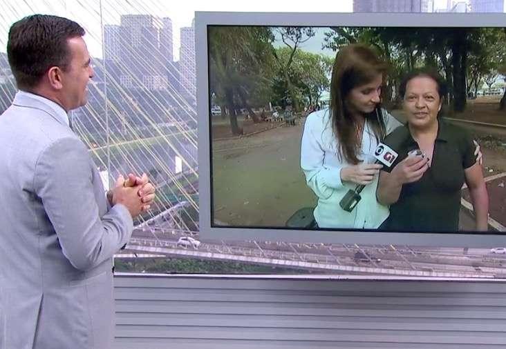 Rodrigo Bocardi recebe ‘cantadas’ ao vivo no “Bom Dia São Paulo”