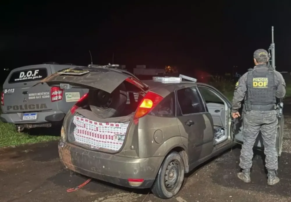 Motorista é preso com R$ 60 mil em pneus e cigarros contrabandeados na MS-164