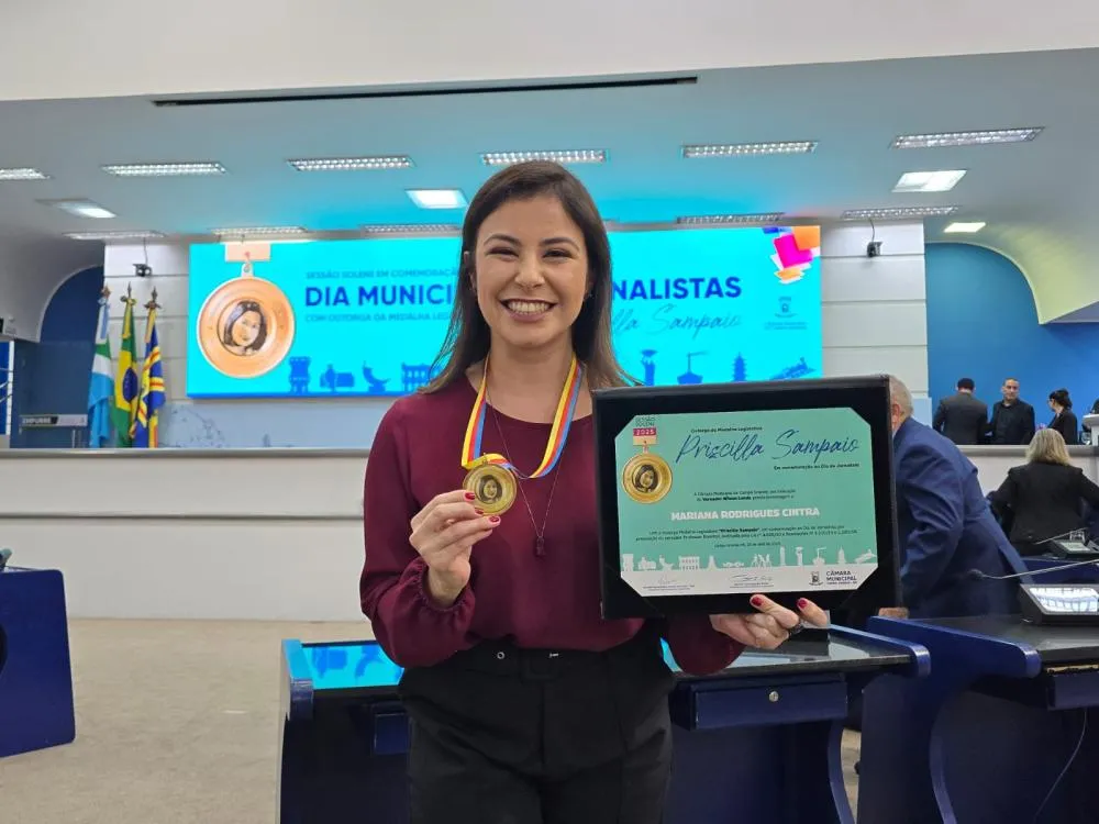 Jornalista da Fiems é homenageada na Câmara Municipal de Campo Grande
