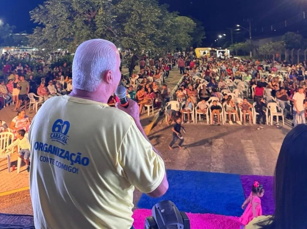 Prefeito Neco Pagliosa comemora sucesso da programação dos 60 anos de Caracol