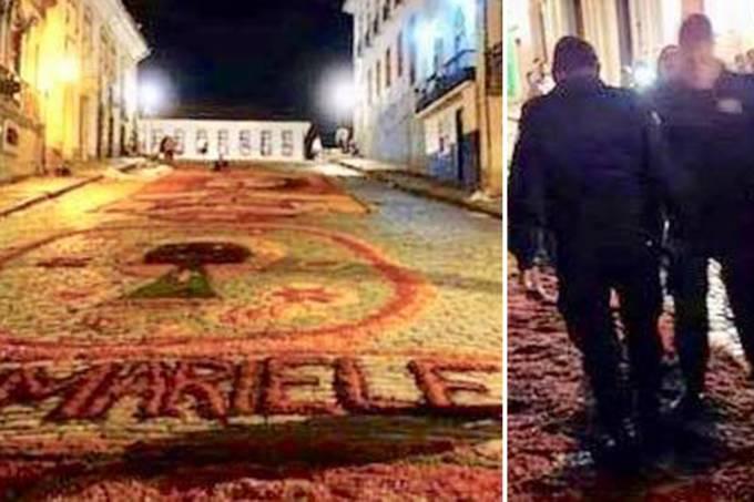 Homenagem a Marielle em MG é desmanchada por guardas