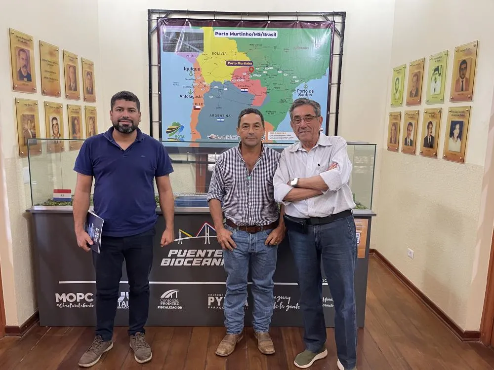 Prefeito Nelson Cintra Recebe Intendente de Fuerte Olimpo em Visita Oficial para Discutir Crise Logística