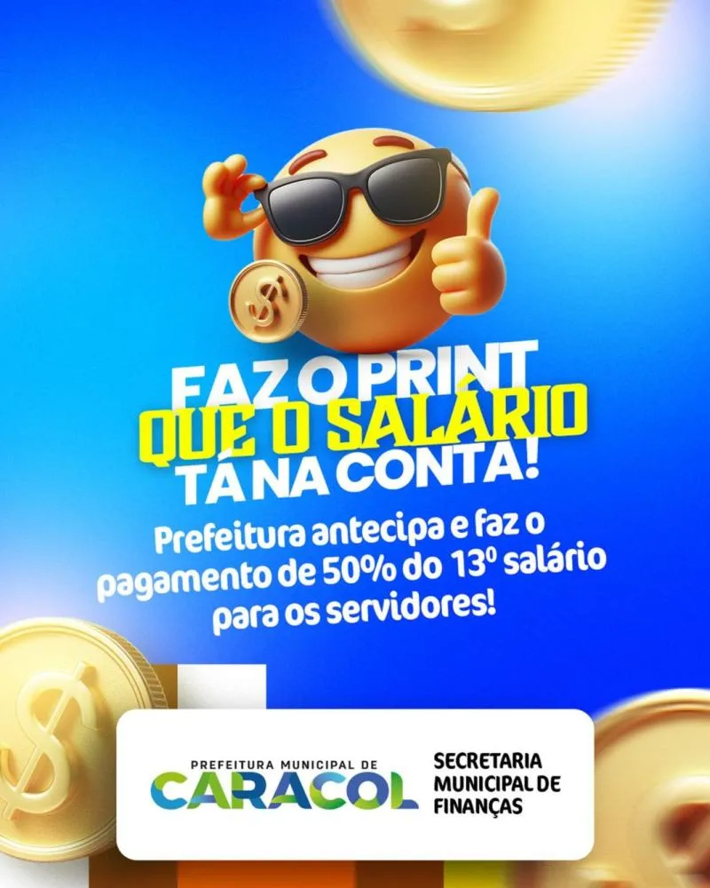 13º antecipado anima servidores e aquece economia de Caracol