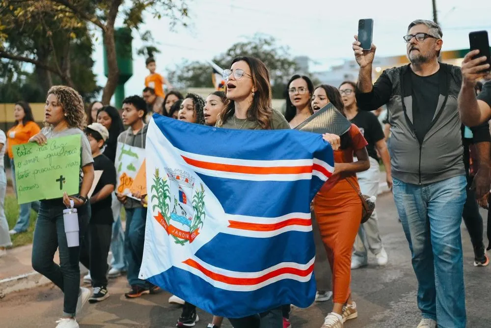 Marcha para Jesus reúne multidão em Jardim em dia de fé e celebração