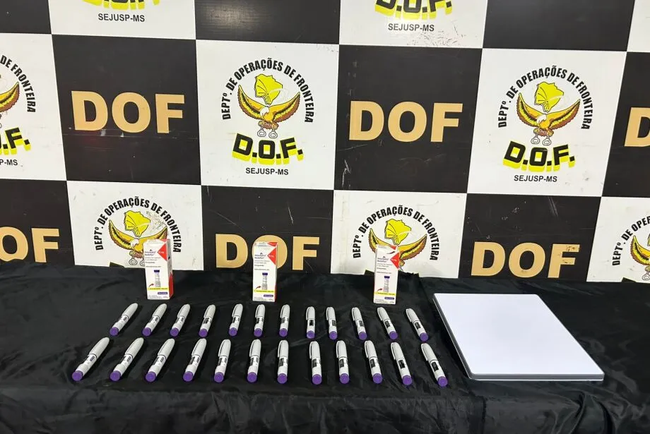 DOF apreende veículo carregado com canetas emagrecedoras na fronteira