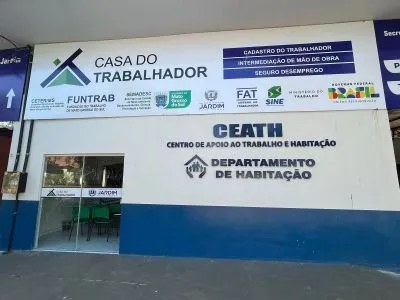 Prefeitura divulga vagas disponíveis na Casa do Trabalhador em Jardim