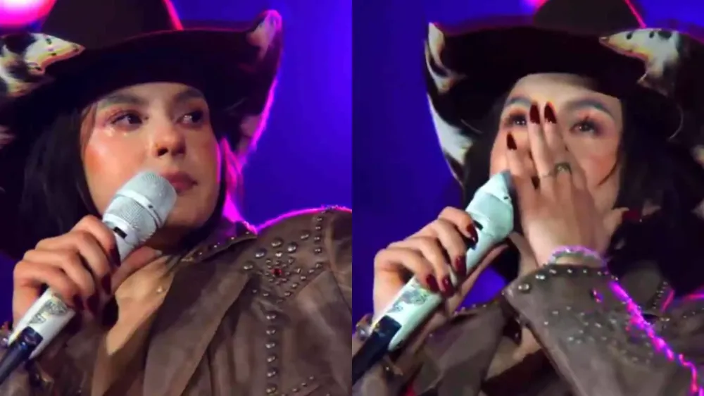 Abalada, Ana Castela vai aos prantos e desabafa durante show: ‘Não estou aguentando’