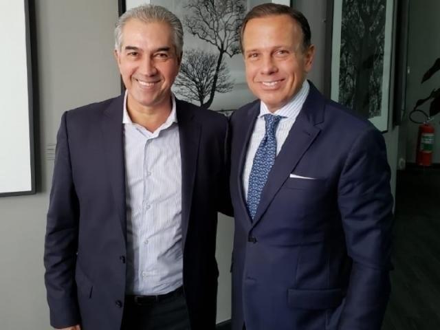 Reinaldo e Doria fecham adesão de MS à previdência complementar de SP