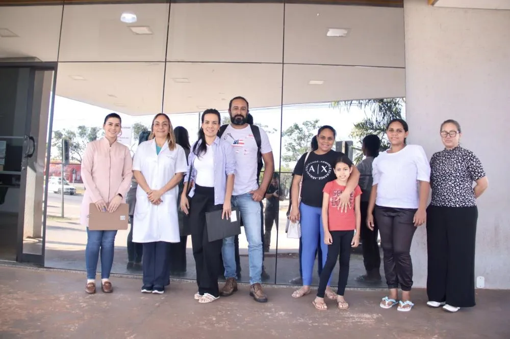 Gestantes visitam Hospital Marechal Rondon em ação de acolhimento materno-infantil