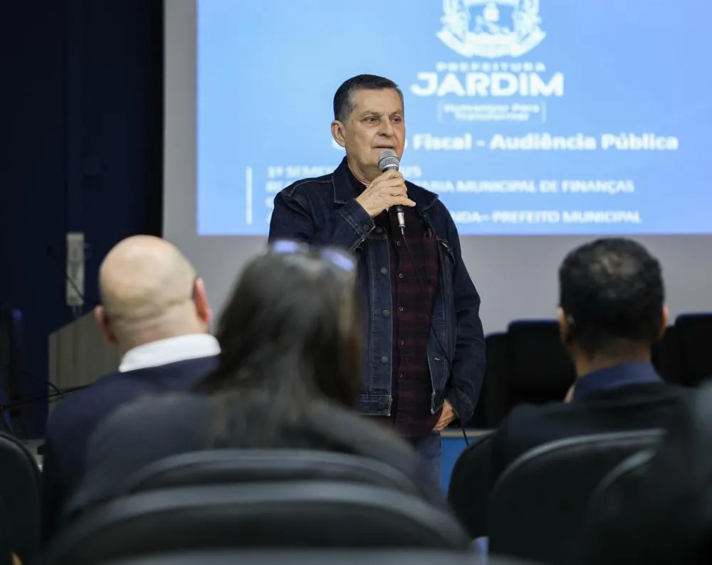 Prefeitura de Jardim apresenta prestação de contas do 1º semestre em audiência pública na Câmara
