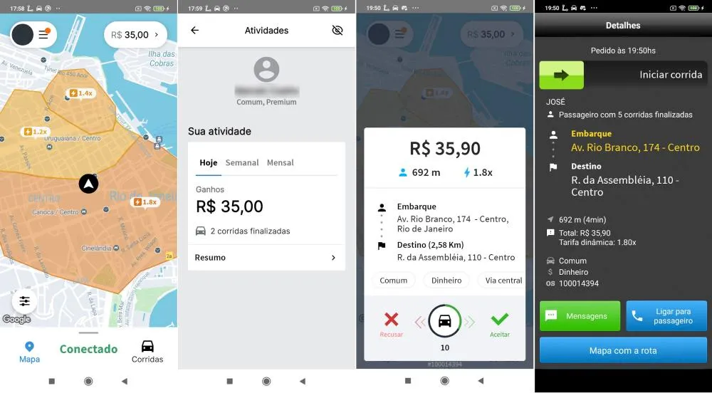 Operação mira app de corridas do Comando Vermelho; monopólio gerava R$ 1 milhão de lucro por mês