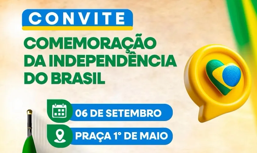 Comemoração da Independência terá cinema, cultura e grande show em Caracol