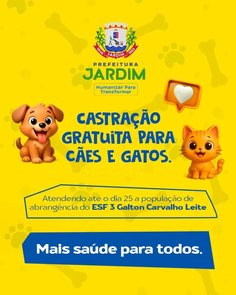 Castramóvel realiza mais de 70 atendimentos e segue com castrações gratuitas em Jardim