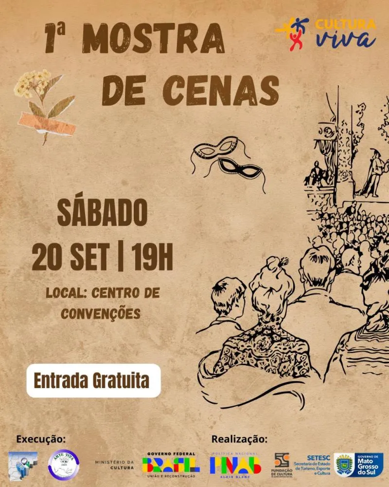 Jardim realiza 1ª Mostra de Cenas neste sábado no Centro de Convenções