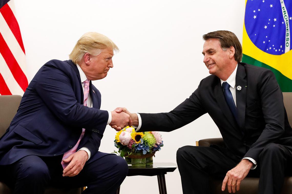 Bolsonaro e Trump conversam sobre comércio bilateral