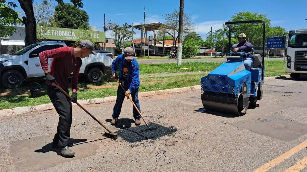 Infraestrutura reforça manutenção das vias com operação tapa-buracos em Jardim