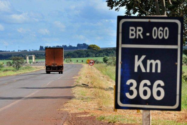 Trecho da BR-060 será recuperado por R$ 16,2 mi