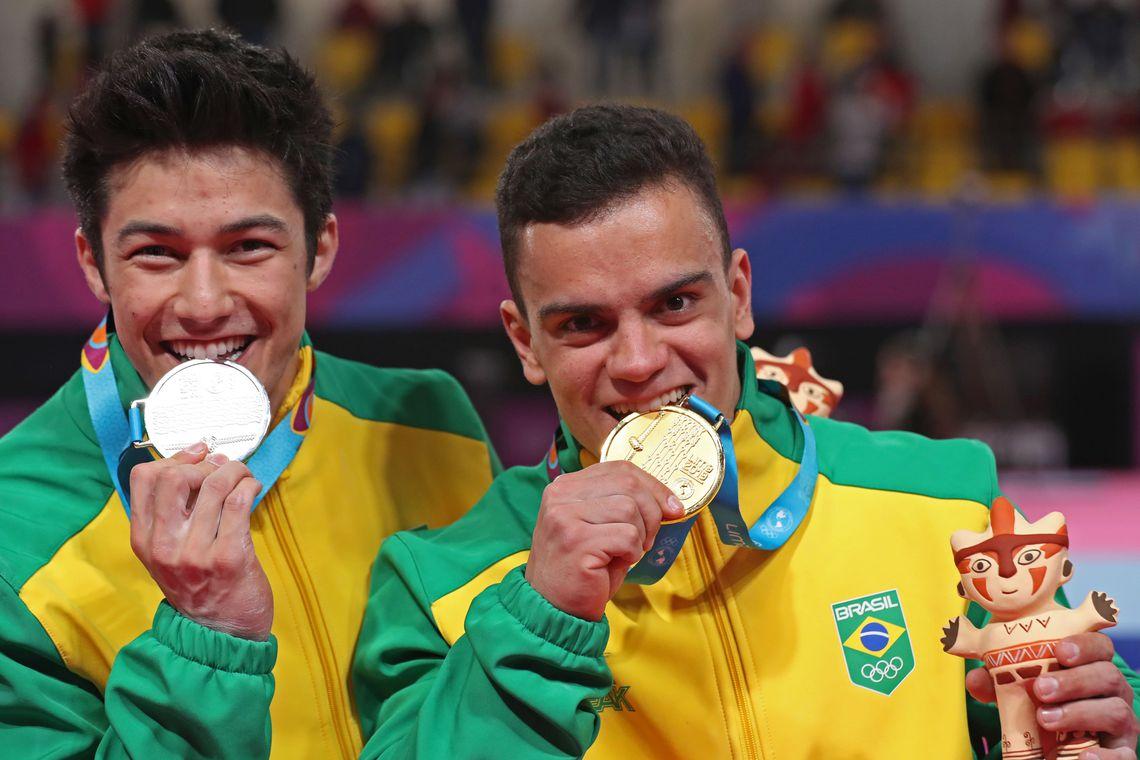 Brasil faz dobradinha inédita na ginástica artística no Pan