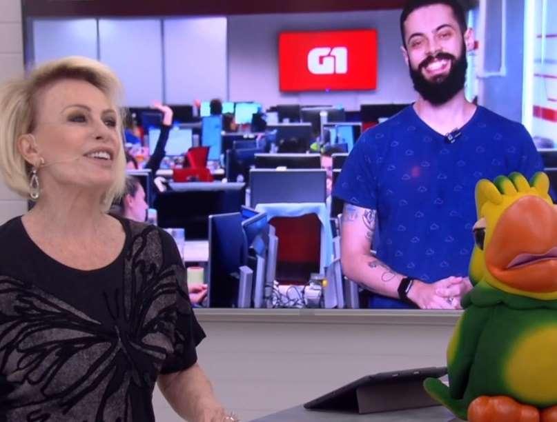 Ana Maria faz pergunta indiscreta a Cauê Fabiano no “Mais Você”