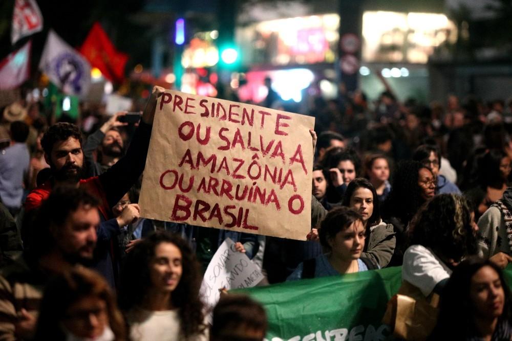 Protesto em defesa da Amazônia fechou a Paulista