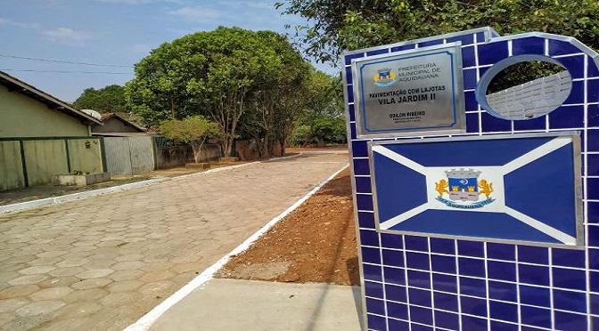 População de Aquidauana está sendo beneficiada com nova pavimentação nas ruas