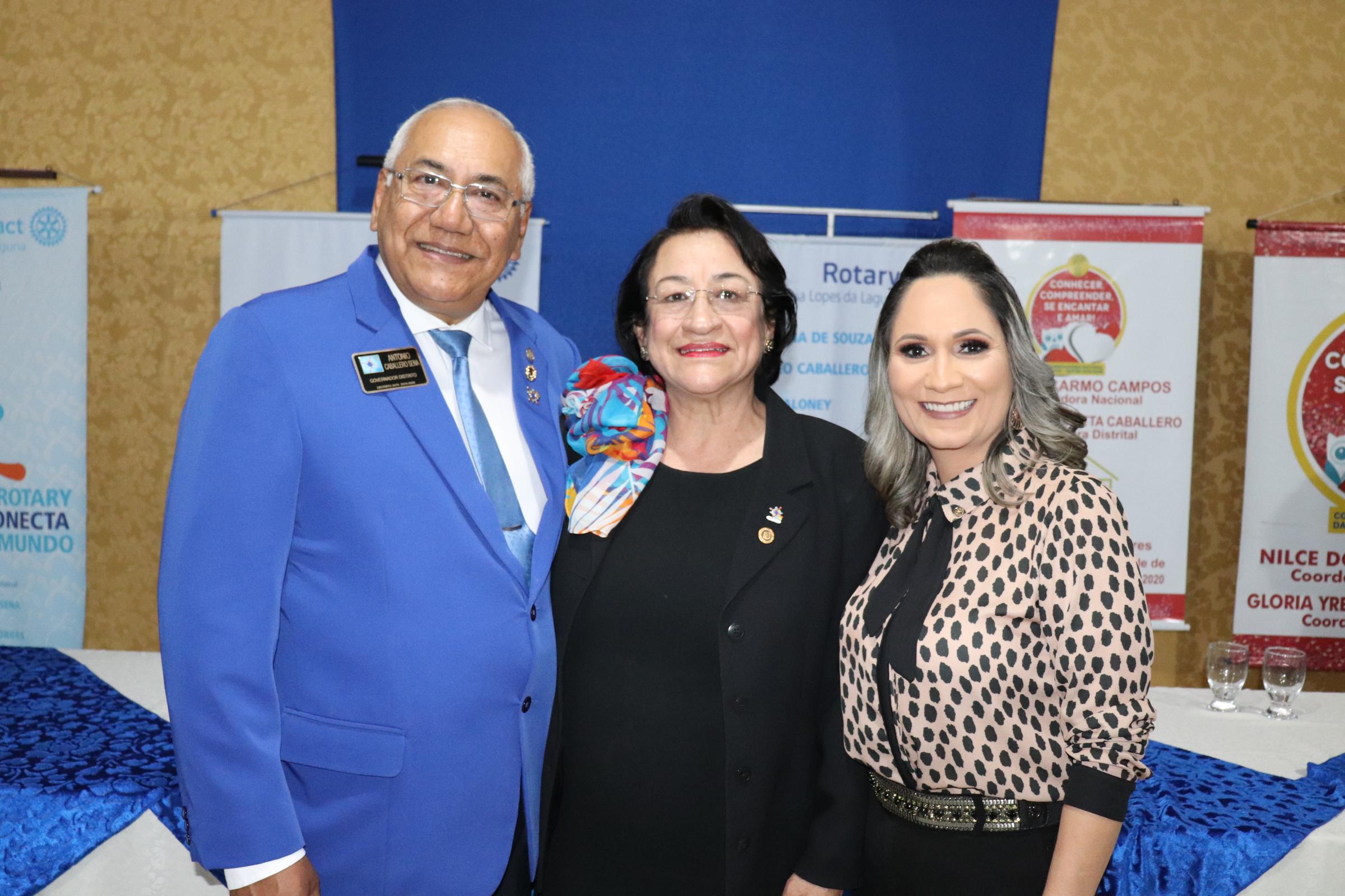 Rotary de Jardim recebe visita de governador e embaixatriz