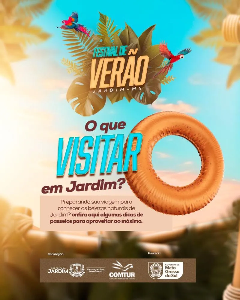 Jardim reforça vocação turística como destino de ecoturismo em Mato Grosso do Sul
