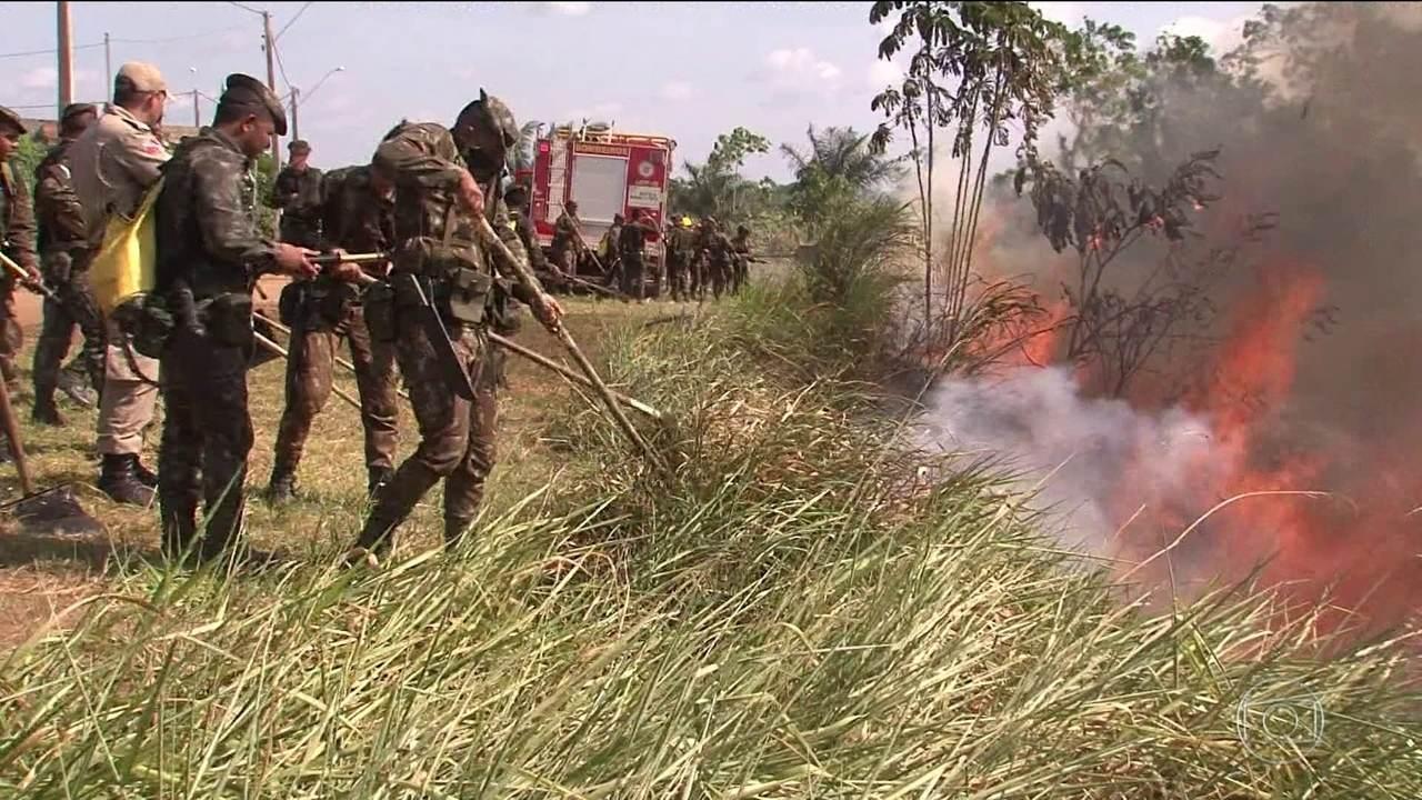 Cidade tem 128 focos de queimadas em 5 dias
