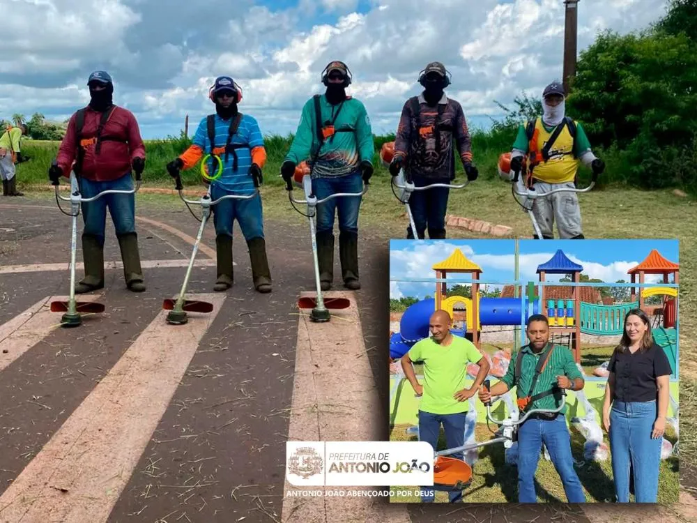 Antônio João recebe 10 novas roçadeiras para reforçar limpeza urbana
