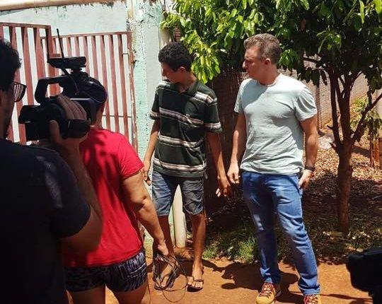Luciano Huck chega a MS para conhecer jovem de Sidrolândia