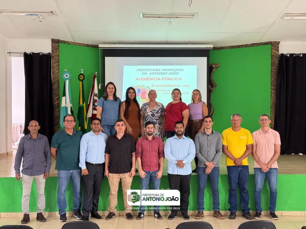 Prefeitura de Antônio João promove Audiência Pública para prestação de contas da Gestão Fiscal