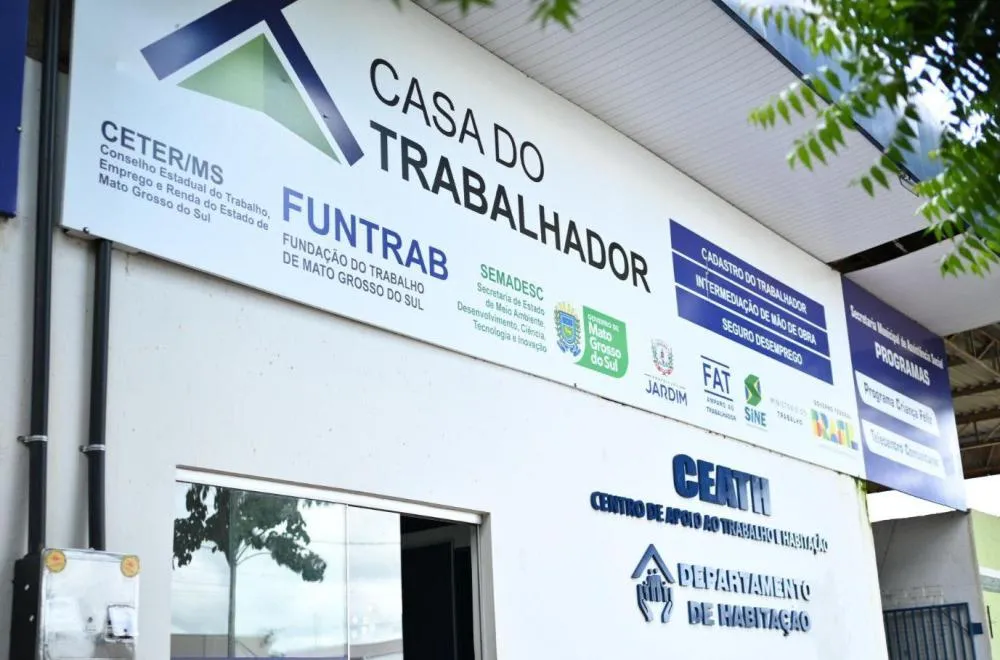 Casa do Trabalhador de Jardim anuncia novas vagas de emprego e estágio