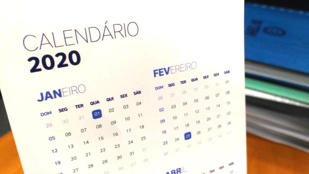 Veja o calendário de feriados prolongados em 2020